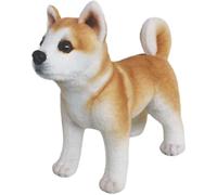 Akita en Peluche, Chiot réaliste avec Pattes et Queue Courtes, Peluche de Chien imposante avec Oreilles, de Chien en Coton Qui ne perd Pas Ses Poils pour la Maison, Le Bureau, Les fêtes