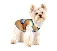 Akita Inu Bokeh Animaux Chiens Akita Inu,T-Shirt sans Manches en Coton pour Animaux de Compagnie, Gilet Respirant, Extensible et Doux,M