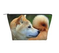 Akita Inu Bokeh Animaux Chiens Akita Inu, Trousse de Toilette Trousse de Maquillage Sac à cosmétiques Trousse de Toilette de Voyage Portable