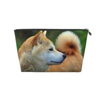 Akita Inu Bokeh Animaux Chiens Akita Inu, Trousse de Toilette Trousse de Maquillage Sac à cosmétiques Trousse de Toilette de Voyage Portable