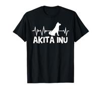 Akita Inu Motif chien battement de cœur T-Shirt