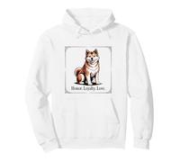 Akita Inu Portrait, Honneur, Fidélité, Amour. Sweat à Capuche