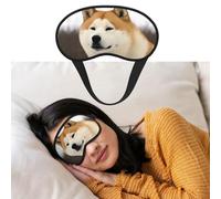 Akita Masque de sommeil doux et confortable avec sangle réglable pour homme et femme Repos profond Voyage Travail Maison