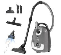 Akitas C11 Turbo 900W Aspirateur avec Sac Turbo Câble 7m, Aspiration Réglable Brosse Turbo Anti-Poils d’Animaux 4-en-1 pour Sols Durs et Moquettes Tête de Rechange Incluse