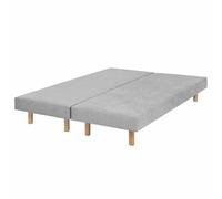 Akiten retail Lot de 2 sommiers tapissiers 70x190 cm Gris