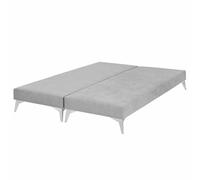 Akiten retail Lot de 2 sommiers tapissiers 70x190 cm Gris