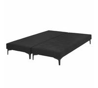 Akiten retail Lot de 2 sommiers tapissiers 70x190 cm Noir