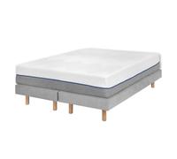 Akiten retail Pack 2 sommiers tapissiers avec Matelas 70x190 cm Gris