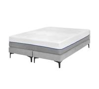 Akiten retail Pack de 2 sommiers tapissiers avec Matelas 70x190 cm Gris