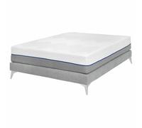 Akiten retail Pack sommier tapissier avec Matelas 140x190 cm Gris
