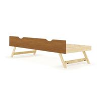 Akiten retail Sommier gigogne avec façade 80x190 cm Noisette