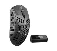 Akitsu Souris de jeu composite en fibre de carbone 8K - Ultra-légère 38 g, sans fil, 26 K DPI, RVB, charge rapide USB-C, autonomie de la batterie de 60 heures, taux d'interrogation de 8 K, capteur