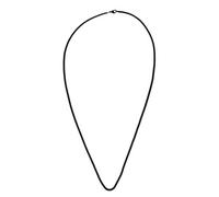 Akitsune Baca Chane 80 cm | 3mm de Large | Collier Femme Hommes Box Rolo en Acier Inoxydable Mousqueton Minimaliste Hommes Collier - Noir Mat