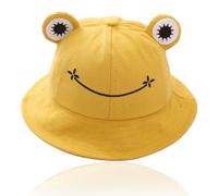AKJAXQU Bob Grenouille pour Adulte Chapeau de Soleil en Coton pour Femme Chapeau de Pêcheur en Coton Pliable pour Enfants Femmes