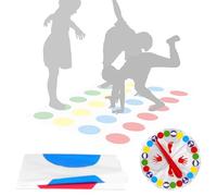 AKJAXQU Twister Géant - Twister Jeux pour Les Enfants De 6 Ans Et Plus - Jeux De Société Enfant pour 2 Joueurs Et Plus - Jeu Amusant Interactif pour La Famille