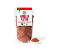 AKKA - Poudre de framboises bio Fairtrade, séchées au soleil, non huilées, sans soufre ni sucre ajouté, cueillette sauvage, petits agriculteurs de Samarcande en Ouzbékistan, vegan (750 g)