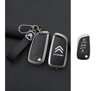 AKKDYS Coque de clé de Voiture, pour Citroen AMI Electric /C1 /C3 /C4 /C3 C4 C5 Aircross Télécommande Boîtier Clef Boitier de Clé de Remplacement,A- Style 3
