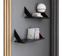 AKKE Anthracite Étagère suspendue FLAT moderne LOFT-style L x l : 80 x 20 cm