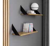 AKKE Artisan chêne Étagère suspendue FLAT moderne LOFT-style LxB : 80x20 cm