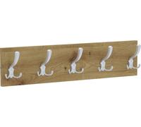 AKKE Artisan chêne Portemanteau horizontal petit crochet ALU l x h : 60 x 15 cm