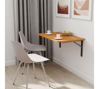AKKE Aulne Table murale pliante avec coins arrondis Lxl : 65x65 cm