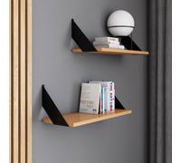 AKKE Bavaria Étagère suspendue en hêtre FLAT moderne LOFT-style LxB : 50x20 cm