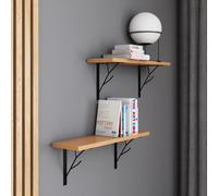 AKKE Bavaria Étagère suspendue en hêtre TREE moderne LOFT-style LxB : 60x20 cm