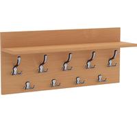 AKKE Bavaria Hêtre Portemanteau horizontal VERTI - CHROME crochet l x h : 90 x 40 cm