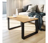 AKKE Bavaria Table basse en hêtre avec pieds noirs LxlxH : 70x60x45 cm