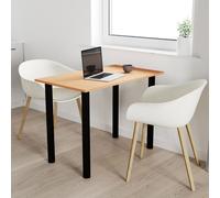 AKKE Bavaria Table en hêtre avec pieds noirs LxlxH : 90x60x74 cm