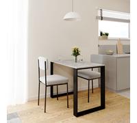 AKKE Beton LOFT table avec pieds noirs LxlxH : 60x40x75 cm