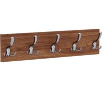 AKKE Bourgogne Portemanteau horizontal petit CHROME crochet l x h : 60 x 15 cm