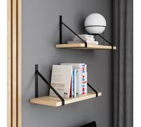 AKKE Érable Étagère à suspendre GINO moderne LOFT-style Lxl : 70x20 cm