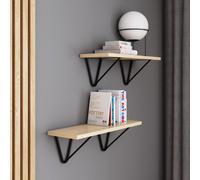 AKKE Érable Étagère suspendue WIRE moderne style LOFT Lxl : 70x20 cm