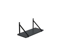 AKKE Étagère Murale Étagère De Rangement Suspendue en Panneaux Stratifiés avec Supports Métalliques 70 x 20 cm Anthracite Gino