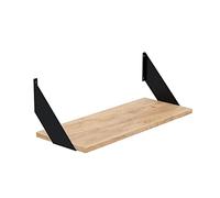 AKKE Flat Étagère Suspendue Flat Étagère Murale Moderne Chambre d'enfant Cuisine Salon Salle de Bains Loft Bureau Étagères Murs Étagère de Cuisine Bibliothèque Craft d'or 50x20cm