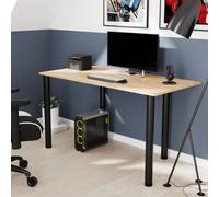 AKKE Gold Craft Bureau avec pieds noirs LxlxH : 100x40x74 cm
