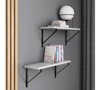 AKKE gris clair Étagère à suspendre GINO-II moderne LOFT-style LxB : 50x20 cm