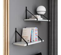 AKKE gris clair Étagère à suspendre GINO moderne LOFT-style LxL : 70x20 cm