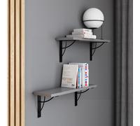 AKKE Light Graphite Étagère suspendue NEO moderne style LOFT L x l : 70 x 20 cm