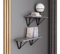 AKKE Light Graphite Étagère suspendue WIRE moderne style LOFT L x l : 60 x 20 cm