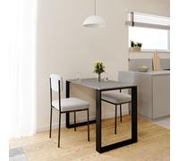 AKKE Light Graphite LOFT Table avec pieds noirs LxlxH : 100x60x75 cm
