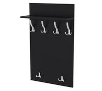 AKKE Maxi Portemanteau Portemanteau mural Panneaux muraux Porte-manteau Barre de penderie Crochet de vêtement Pour vestiaire Meubles pour vestiaires Couloir 120 cm x 60cm