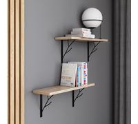 AKKE Sonoma étagère suspendue TREE moderne style LOFT LxP : 80x20 cm