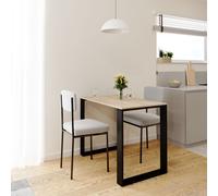 AKKE Sonoma LOFT Table avec pieds noirs LxlxH : 60x60x75 cm