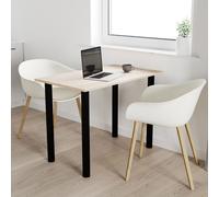 AKKE Sonoma table avec pieds noirs LxlxH : 80x40x74 cm