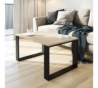 AKKE Sonoma Table basse avec pieds noirs LxlxH : 80x35x55 cm