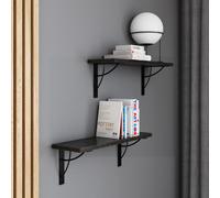 AKKE Stein Black Fosil Étagère suspendue NEO moderne LOFT-style LxB : 60x20 cm