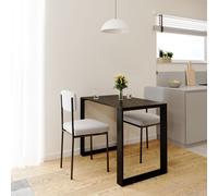 AKKE Stein Black Fosil LOFT Table avec pieds noirs LxlxH : 100x60x75 cm