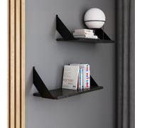 AKKE Stein Noir Fosil Etagère suspendue FLAT moderne style LOFT LxL : 50x20 cm